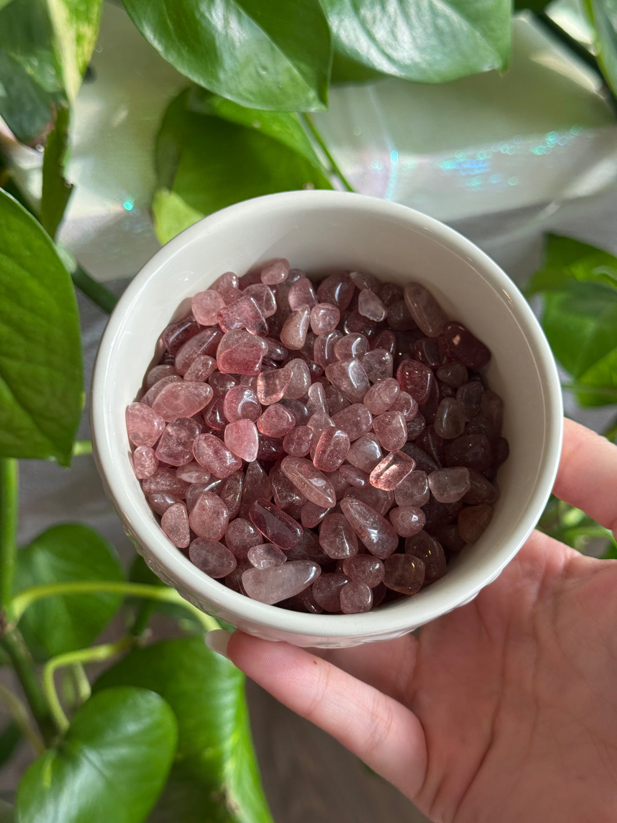 Strawberry Quartz Chips