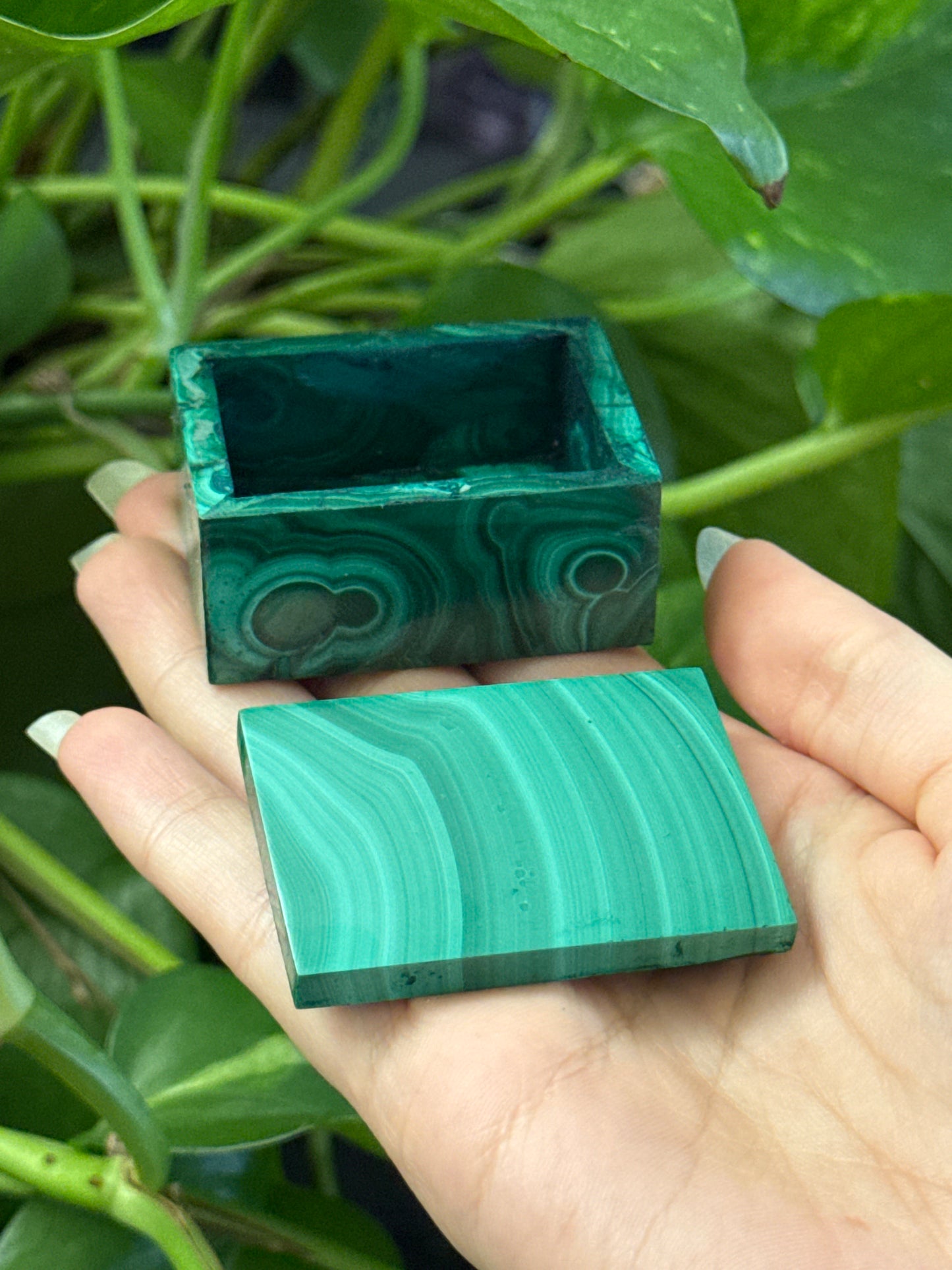 Hand Crafted Malachite Box