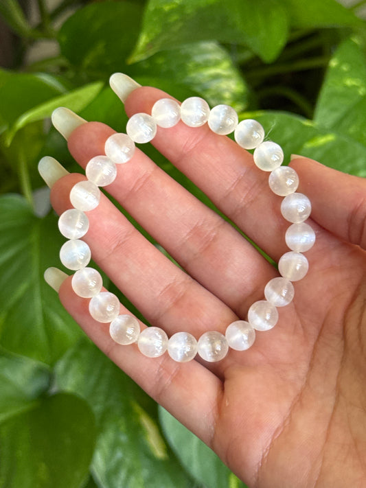 Cats Eye Selenite Bracelet