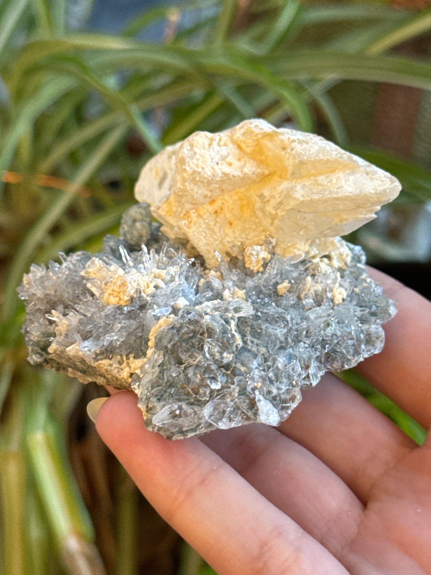 Flower Amethyst & Calcite Specimen