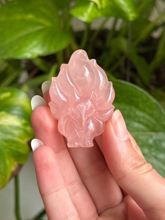 Rose Quartz 9 Tail Fox