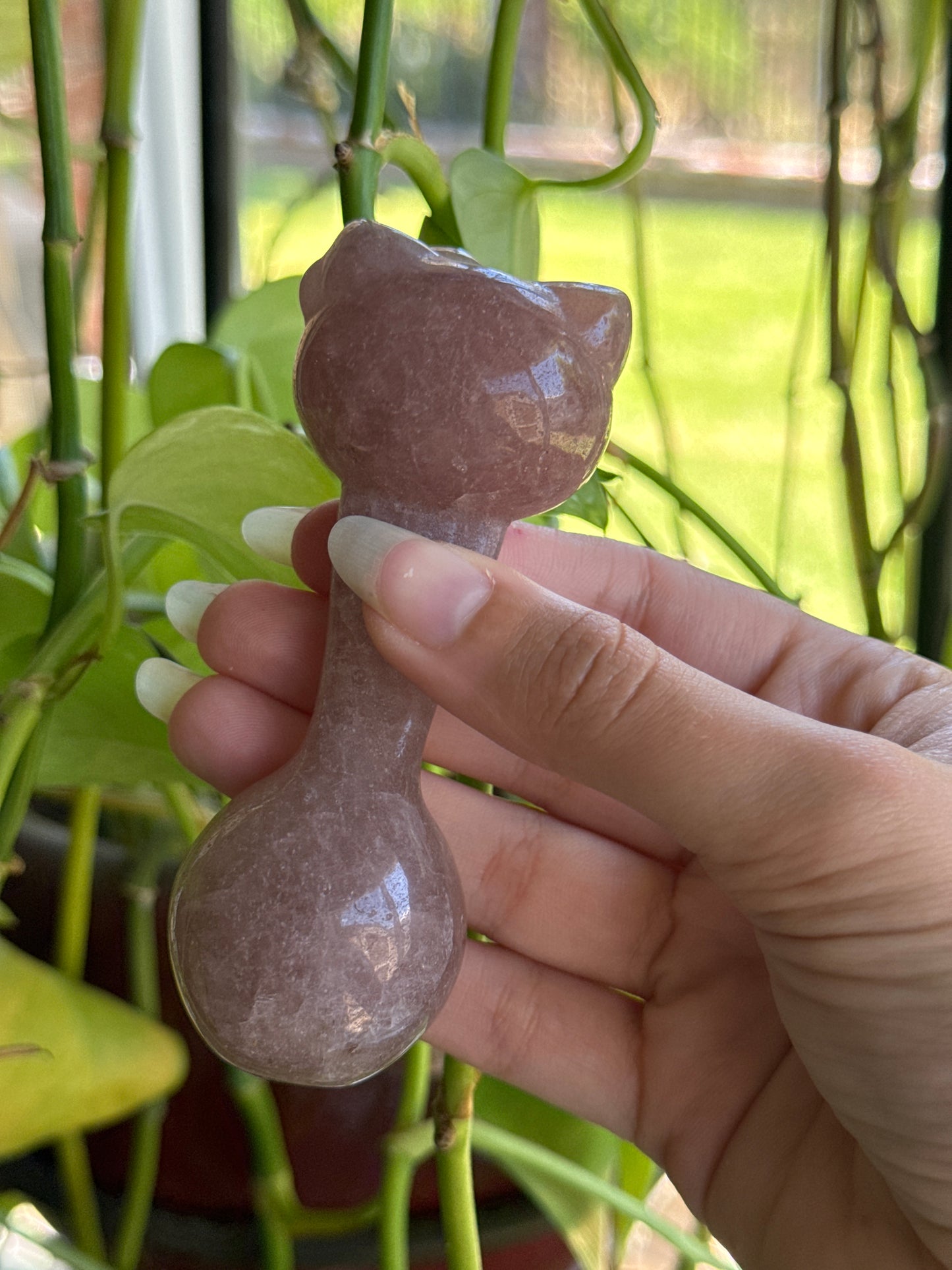 Strawberry Quartz Spoon