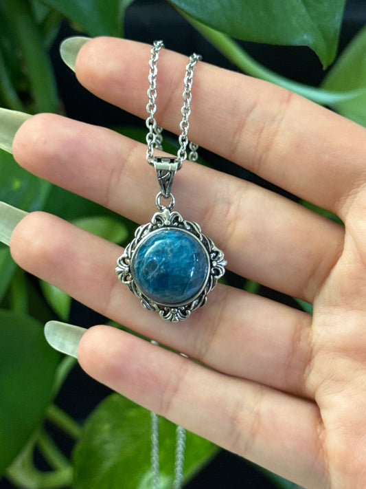 Blue Apatite Necklace