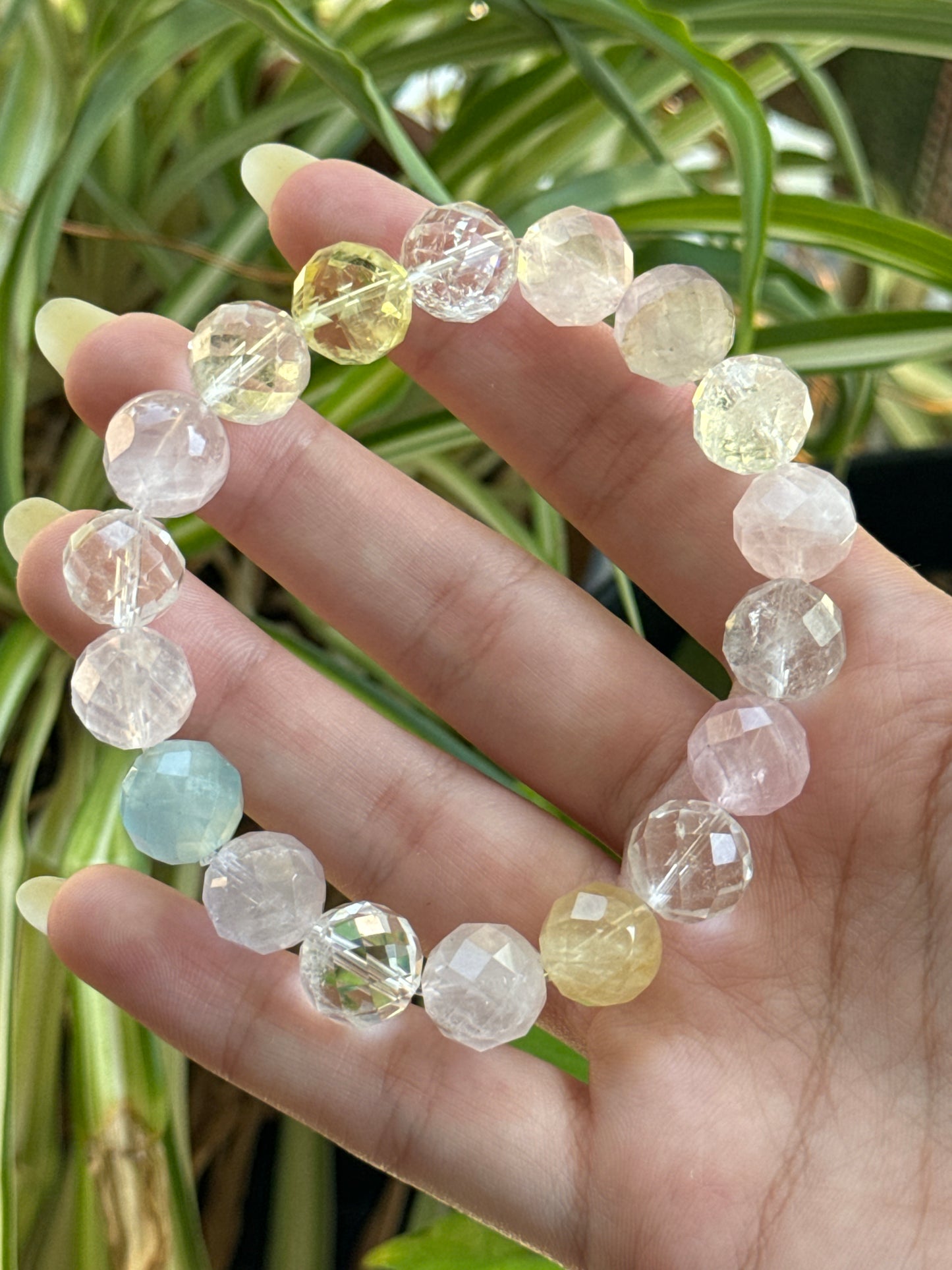 Faceted Morganite Bracelet