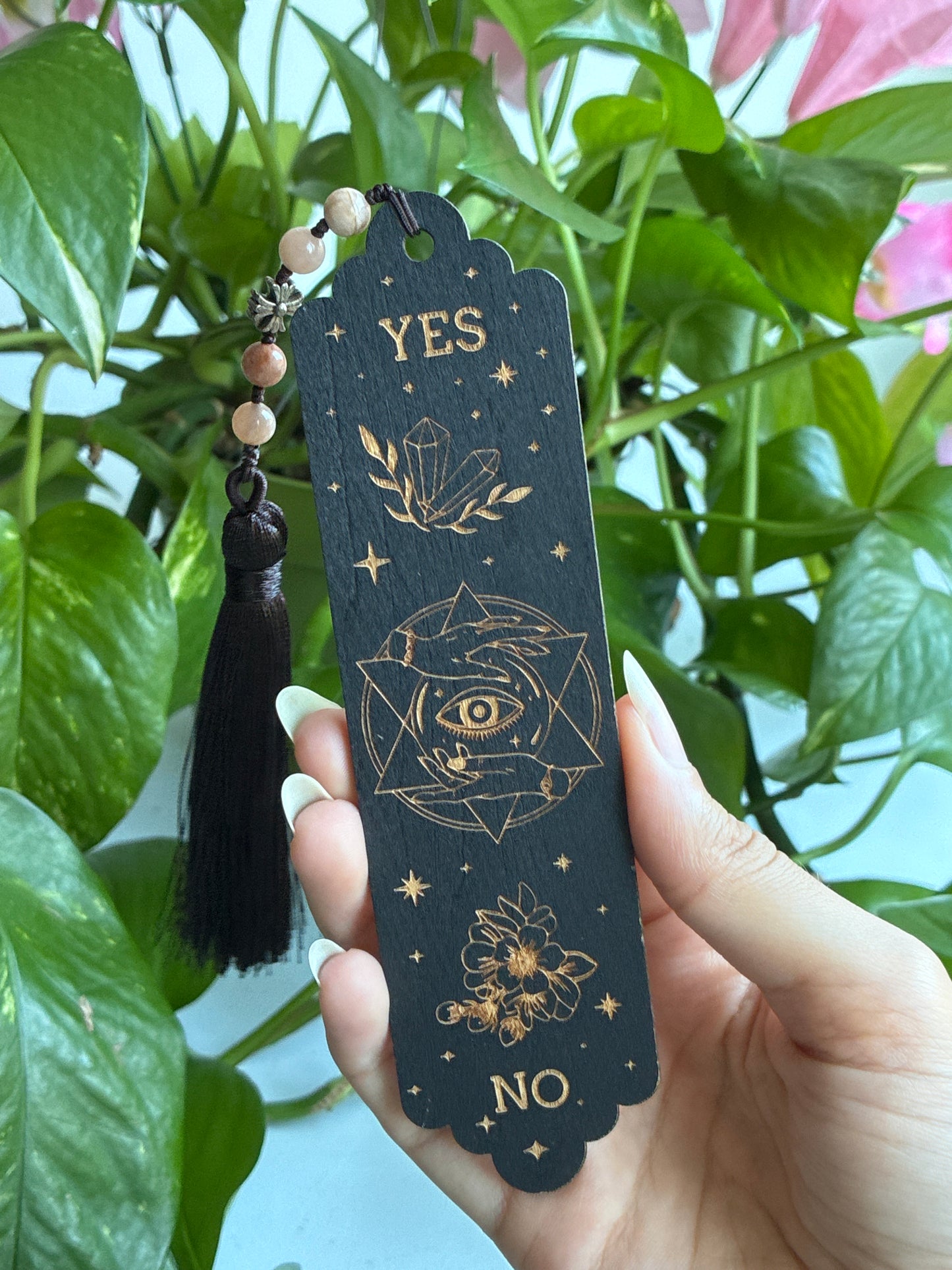 Black Seeing Eye Wood Bookmark | You Pick Material