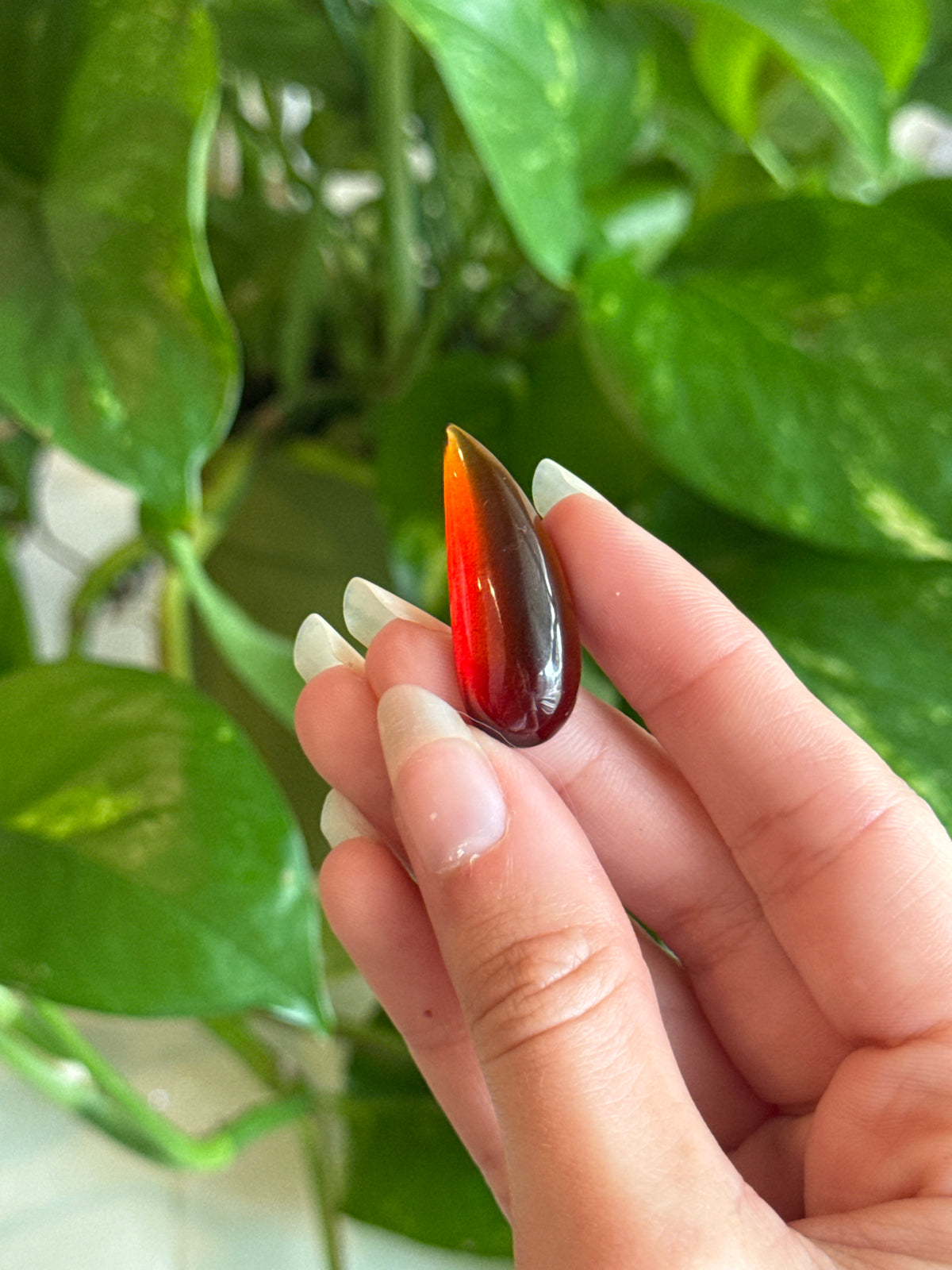 Gemmy High Grade Garnet Teardrop