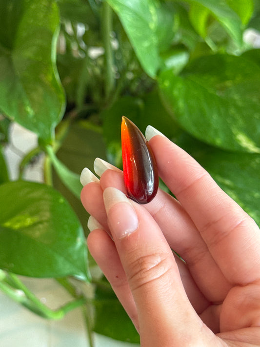 Gemmy High Grade Garnet Teardrop