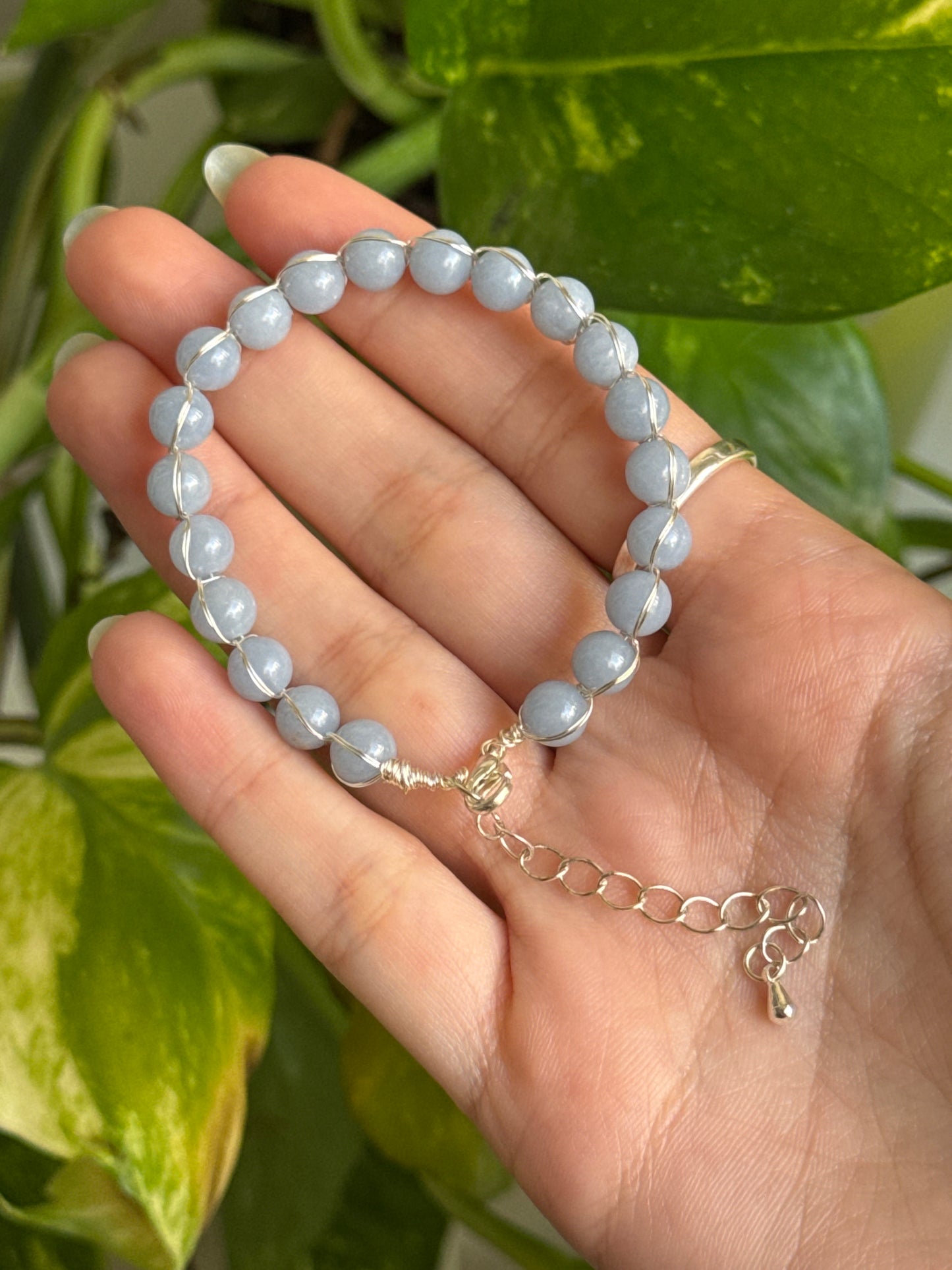 Angelite Adjustable Bracelet