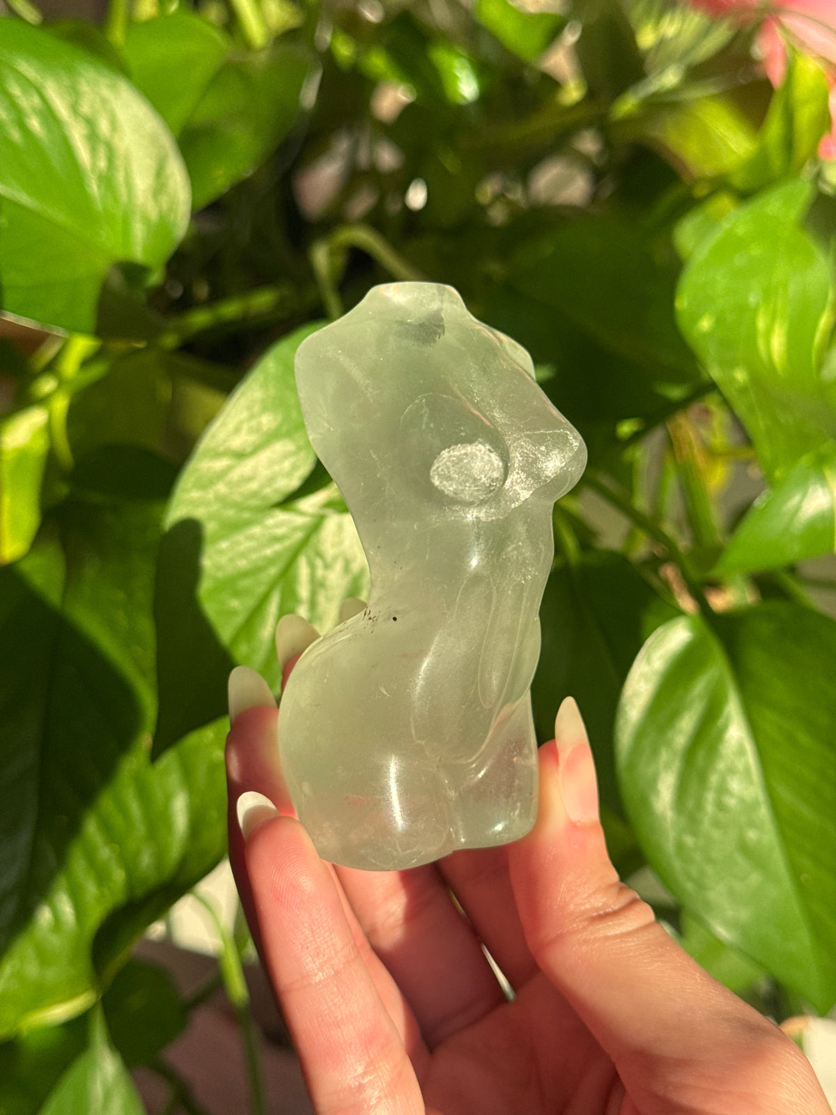 Light Green Fluorite Goddess Body