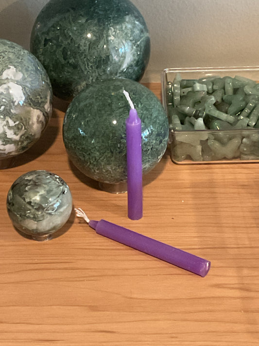 Purple Alter Chime Candle