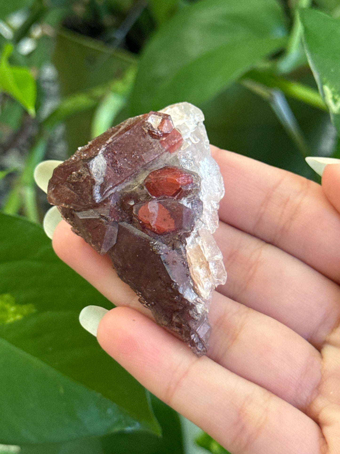 Sparkly Hematite Coated Quartz Specimen B
