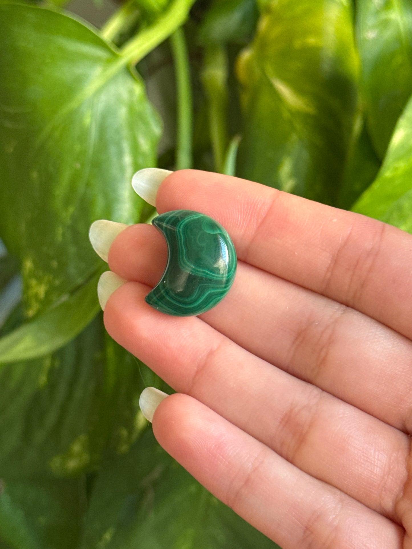 Malachite Chubby Moon