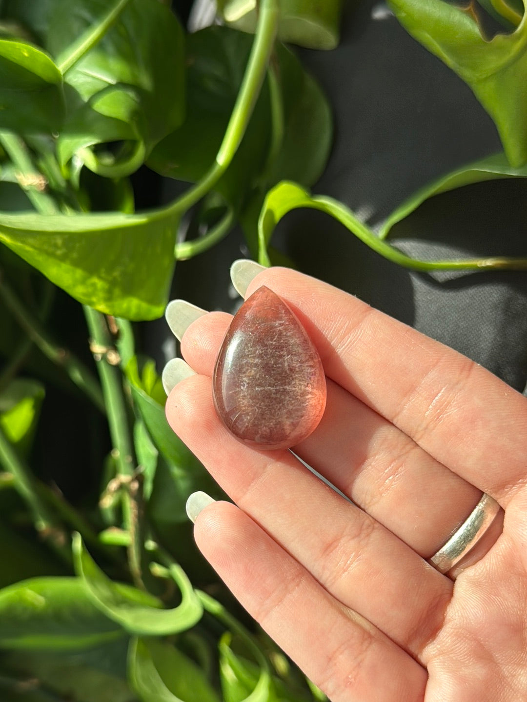 Gem Lepidolite Teardrop