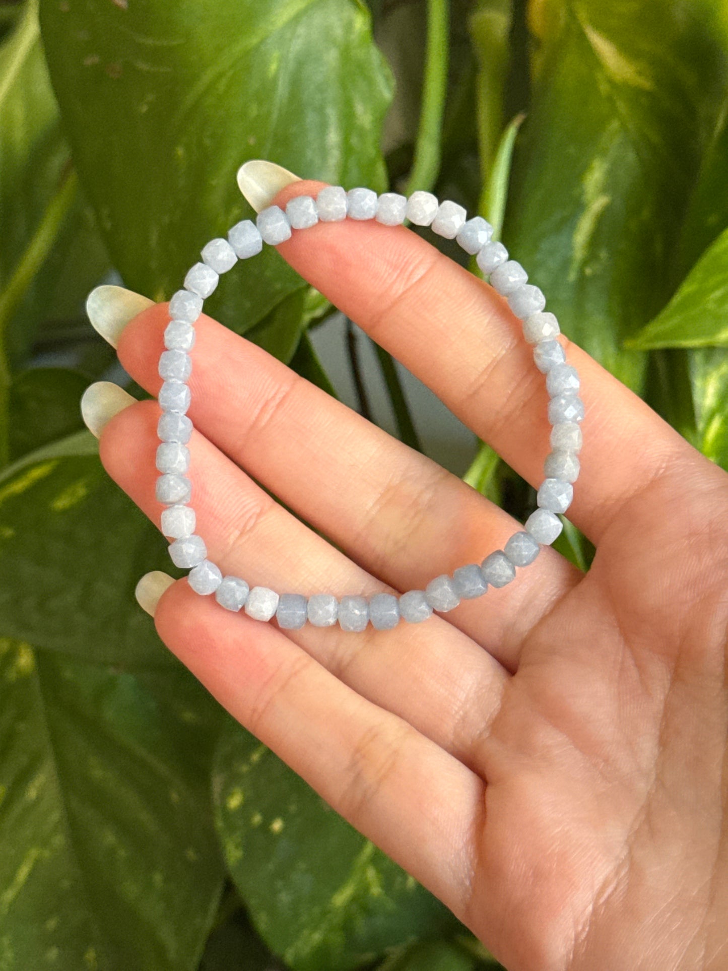 Angelite Faceted Bracelet