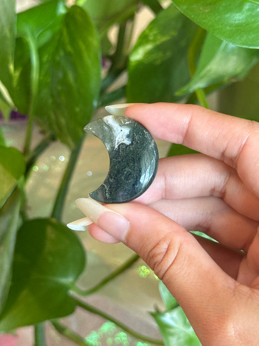 Moss Agate Moon