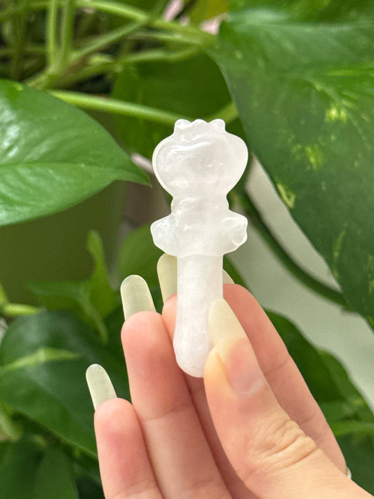 Rose Quartz Heart Magic Wand