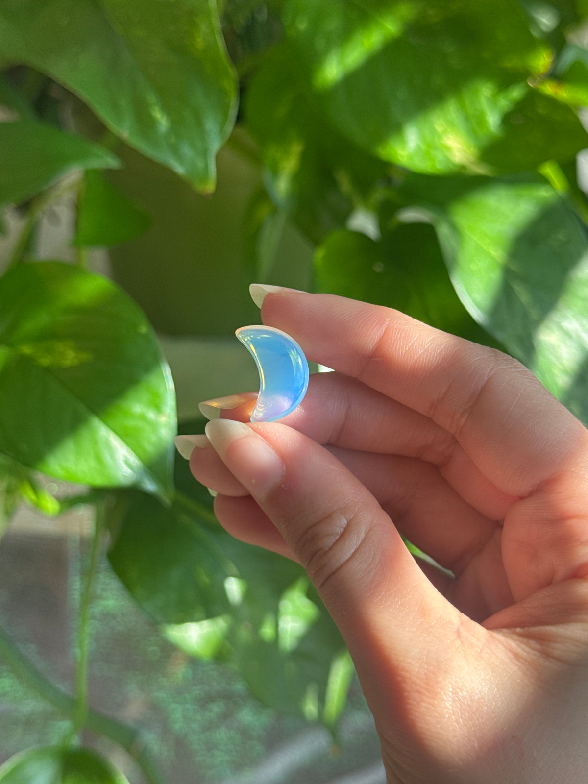 Opalite Mini Crescent Moon