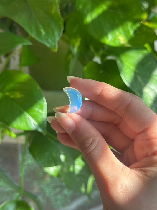 Opalite Mini Crescent Moon