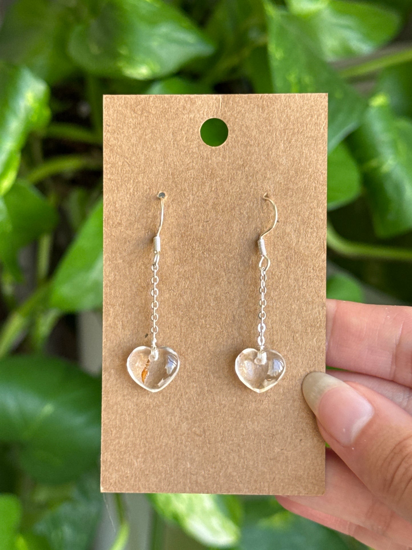 Copper Rutile Heart Earrings | You Pick