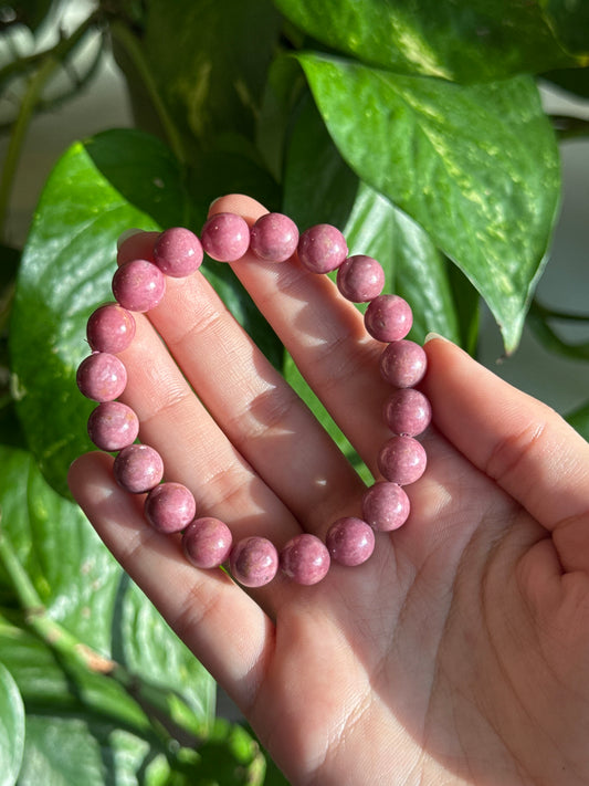 Pink Petrified Wood Bracelet