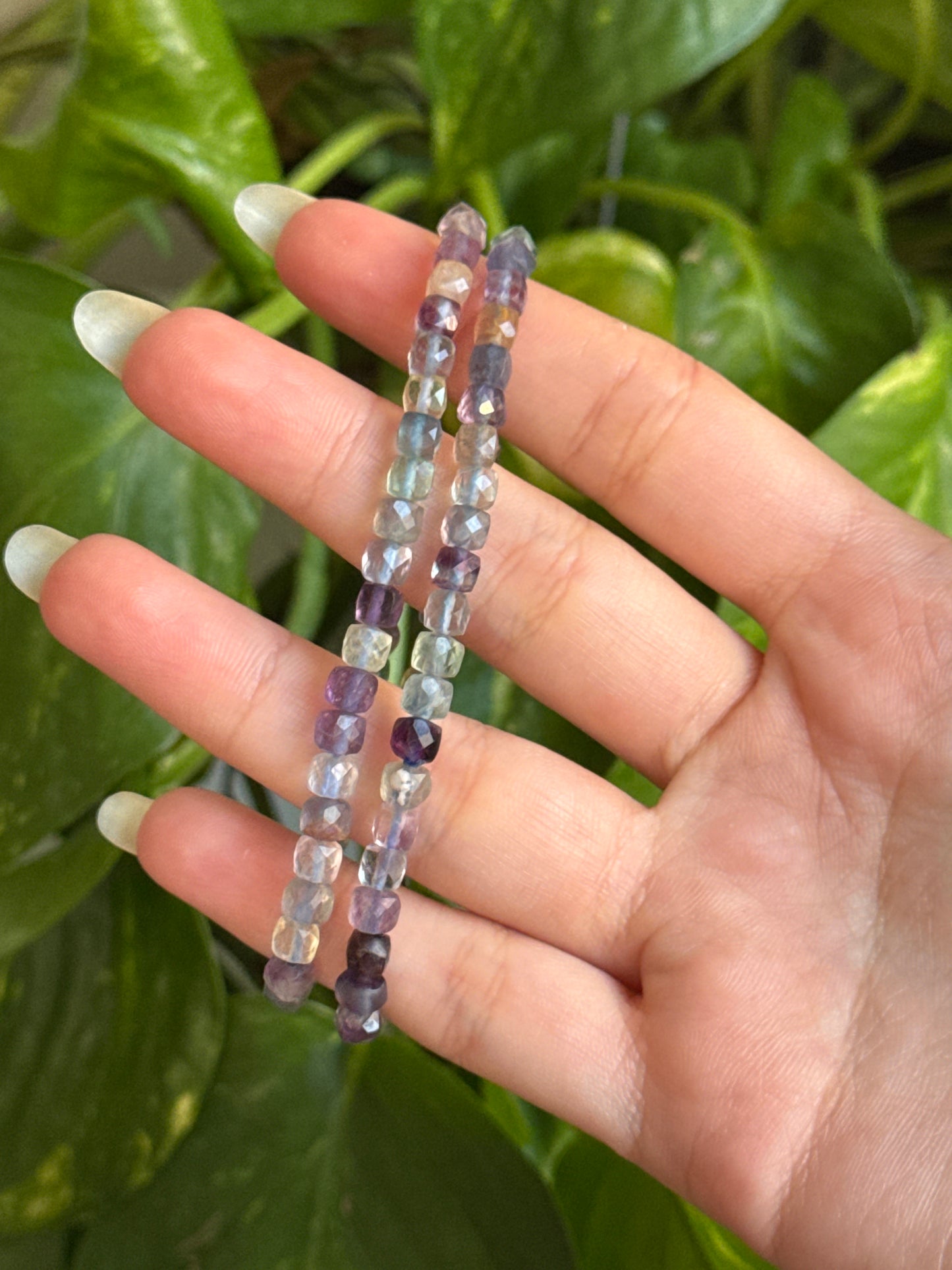 Mermaid Fluorite Faceted Bracelet