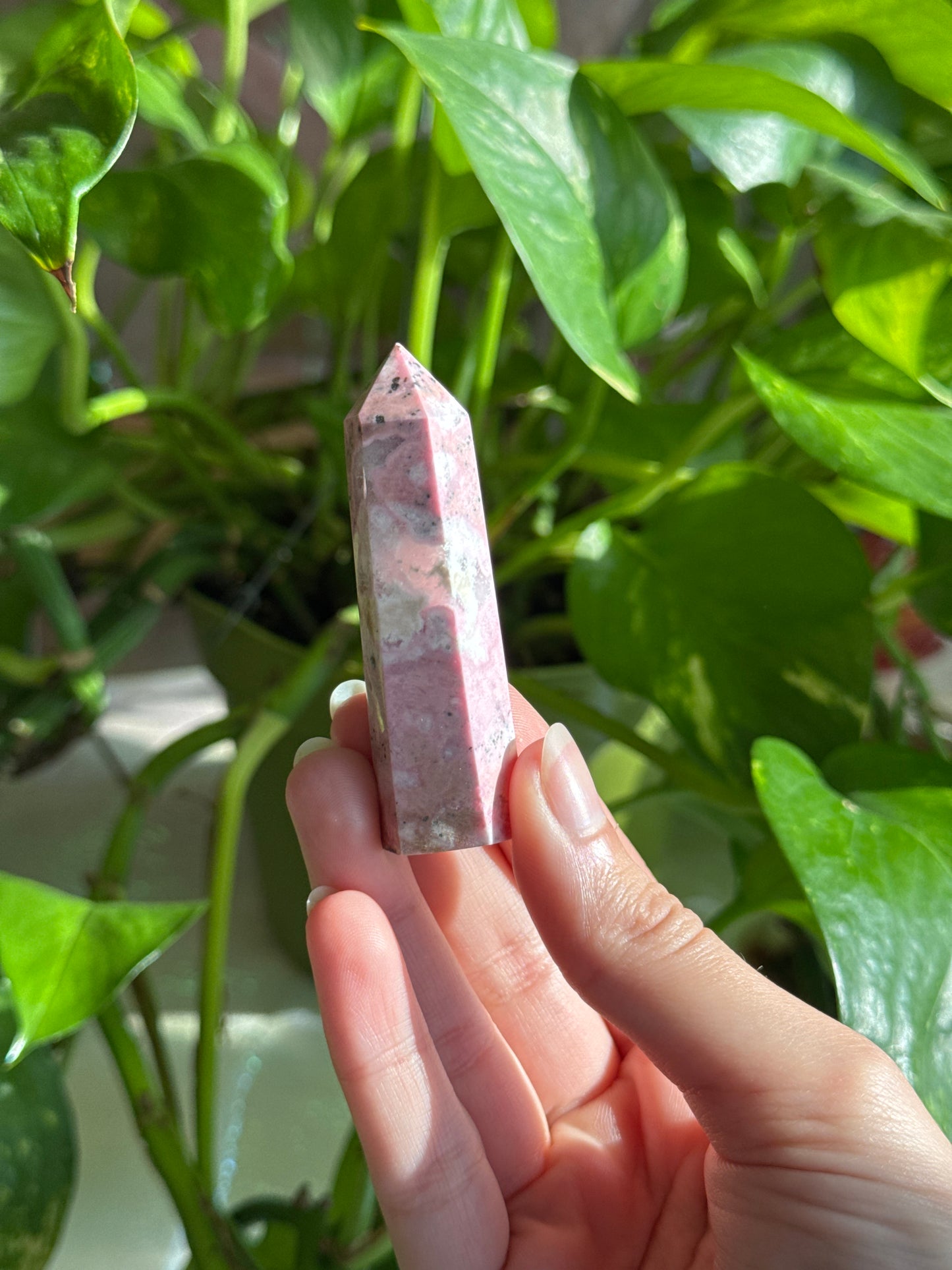 Bubblegum Rhodonite Tower B