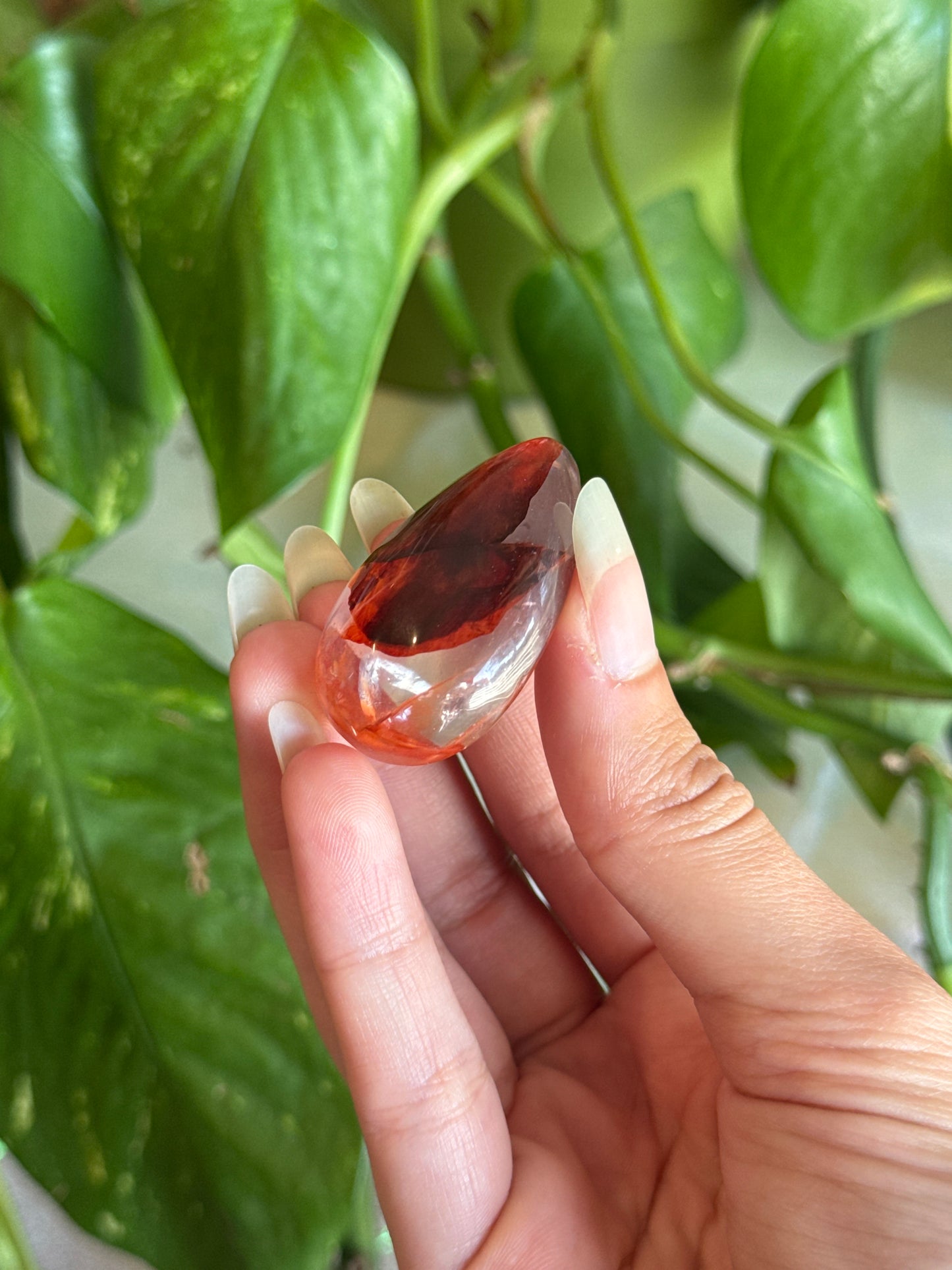 High Quality Fire Quartz Teardrop