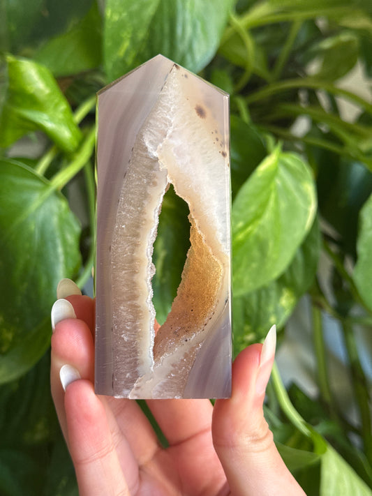 Fairy Portal Druzy Agate Tower