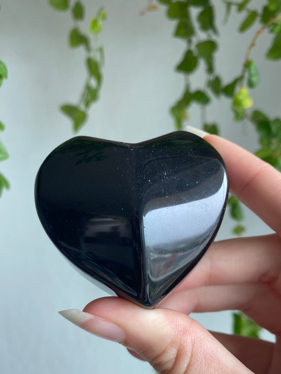 Rainbow Obsidian Faceted Heart