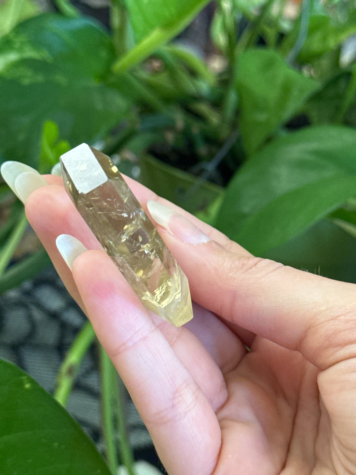 Citrine Geometric Heart