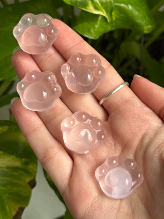 Gemmy Rose Quartz Paw