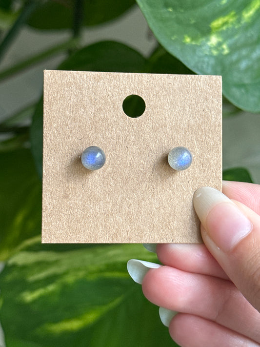 Labradorite Stud Earrings