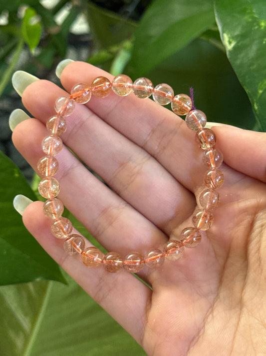 Gold & Copper Rutile Bracelet