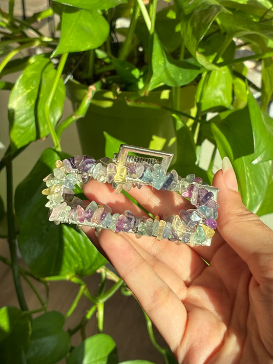 Fluorite Hair Claw Clip