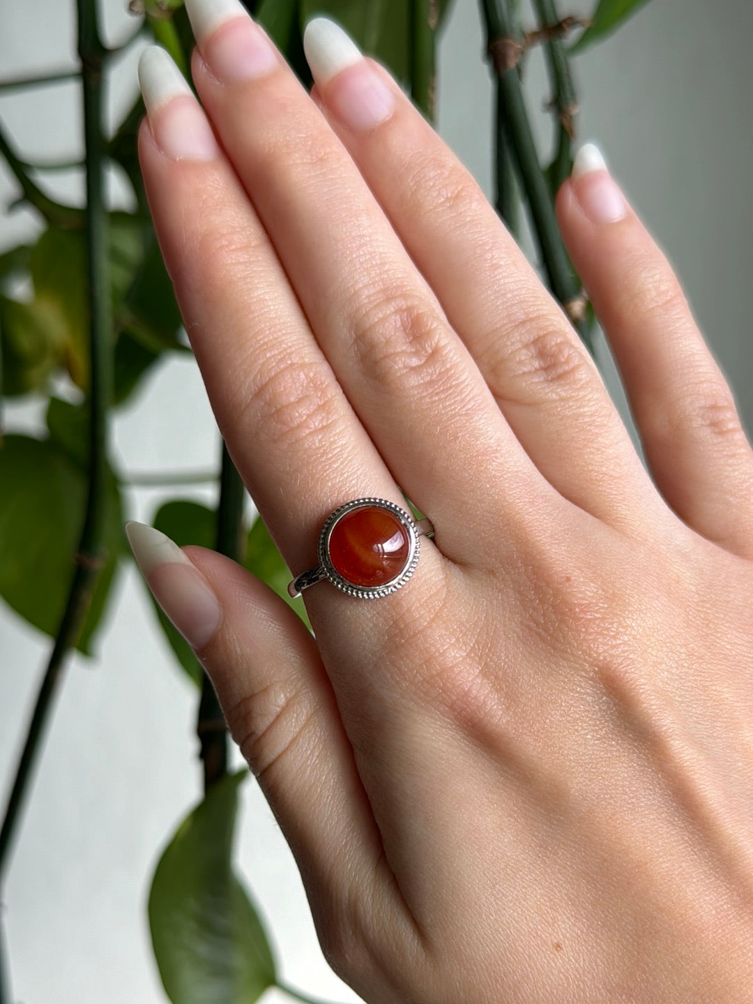 Carnelian Adjustable Ring C