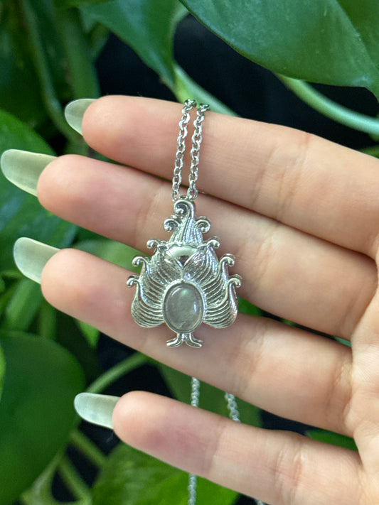 Nine Tail Fox Labradorite Necklace