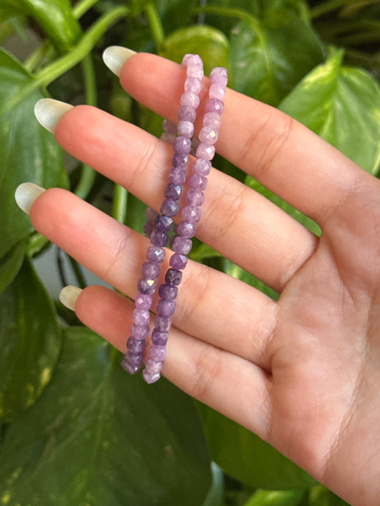 Lepidolite Faceted Bracelet