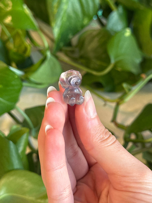 Fluorite Mini Snoopy Carving
