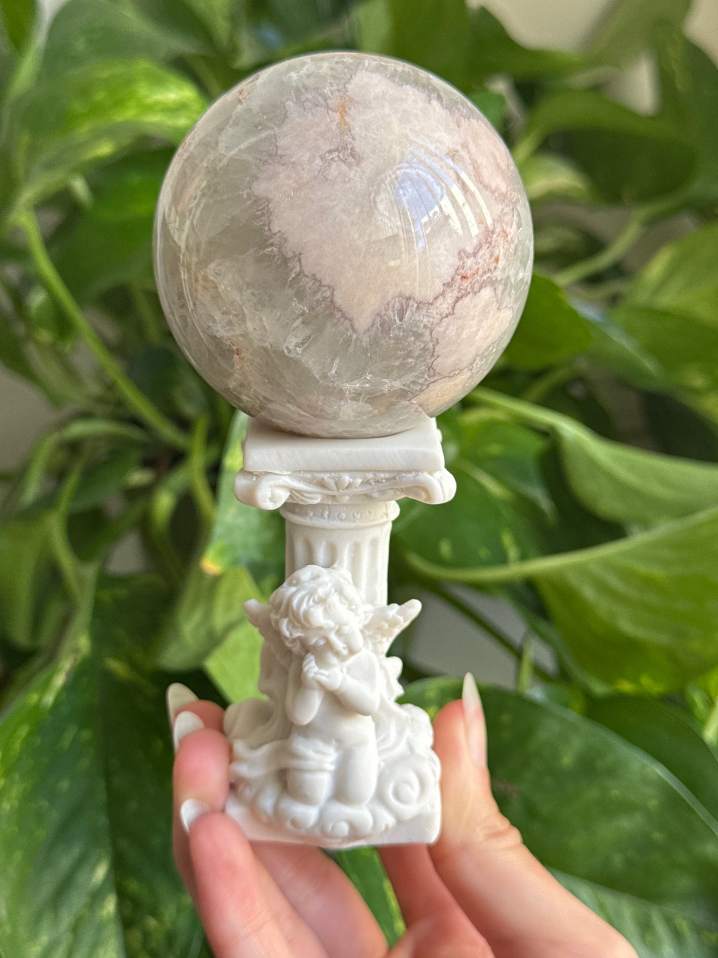 Angel Cherub Sphere Stand