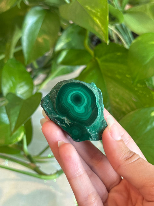 Malachite Slab Semi Polished