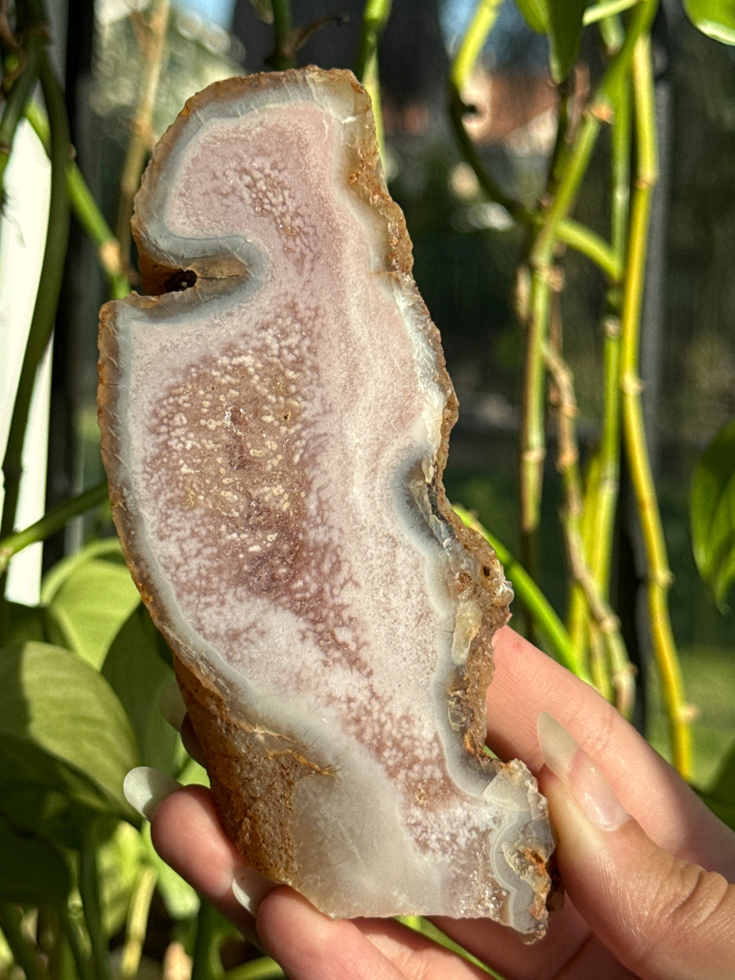 Druzy Pink Amethyst Slab B