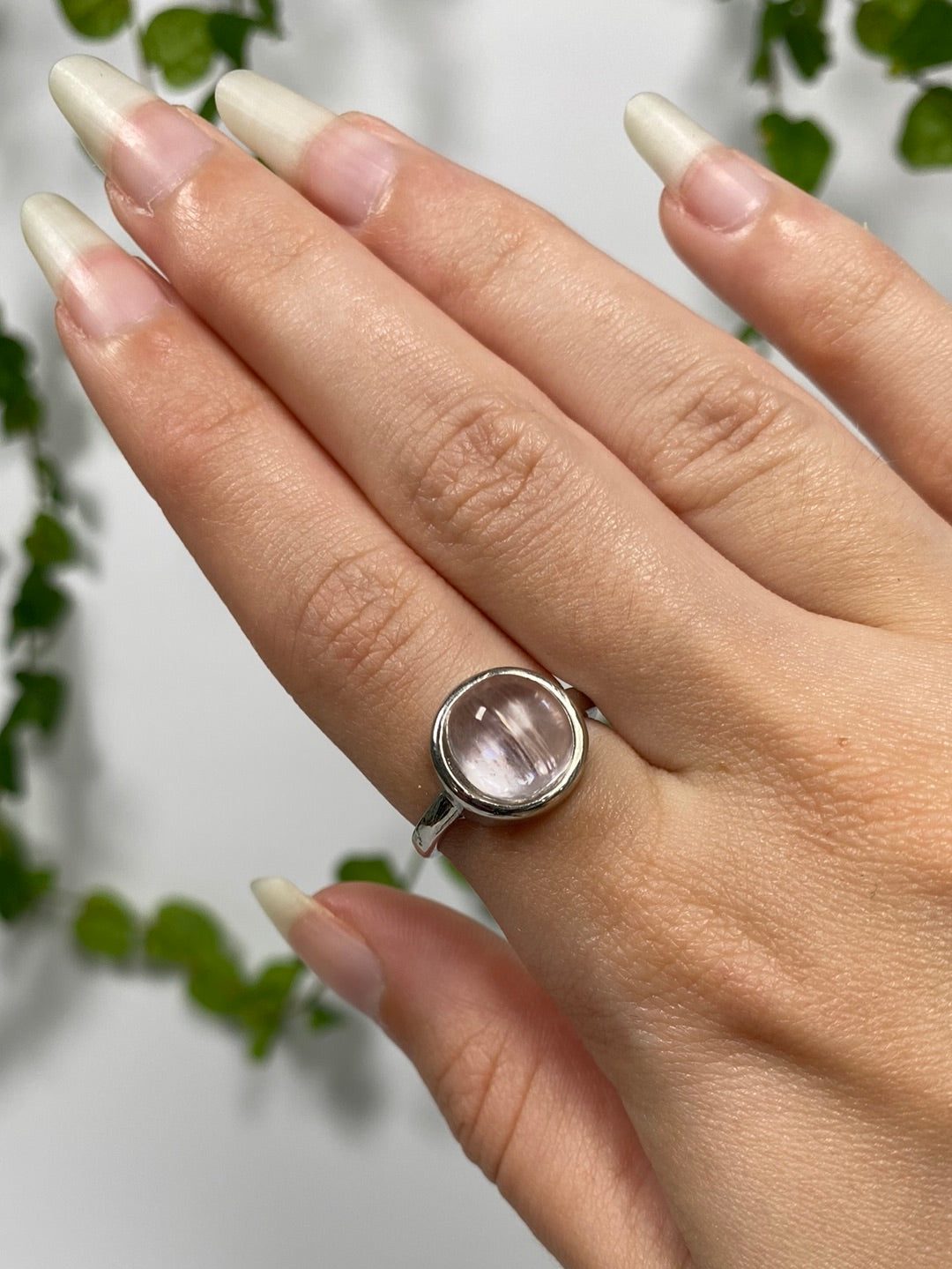 Gem Kunzite Adjustable Ring