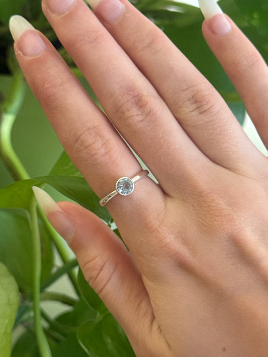 Aquamarine Size 6 Ring