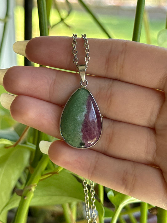 Ruby Zoisite Necklace B