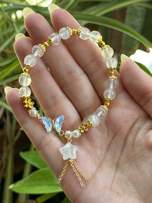 Quartz Butterfly & Star Bracelet