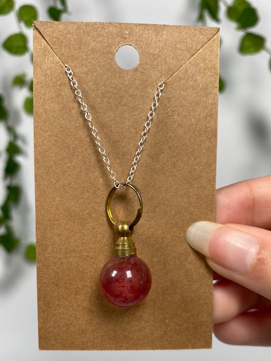 Strawberry Quartz Necklace