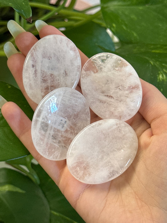 Clear Quartz Worry Stone