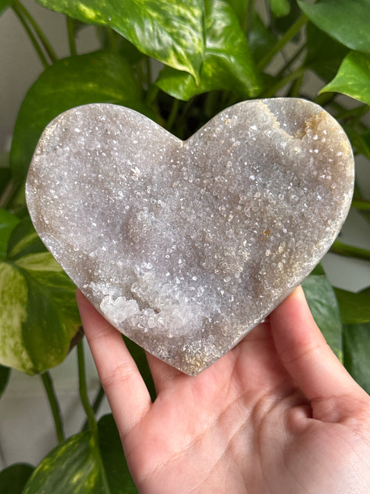 Galaxy Amethyst Geode Heart C