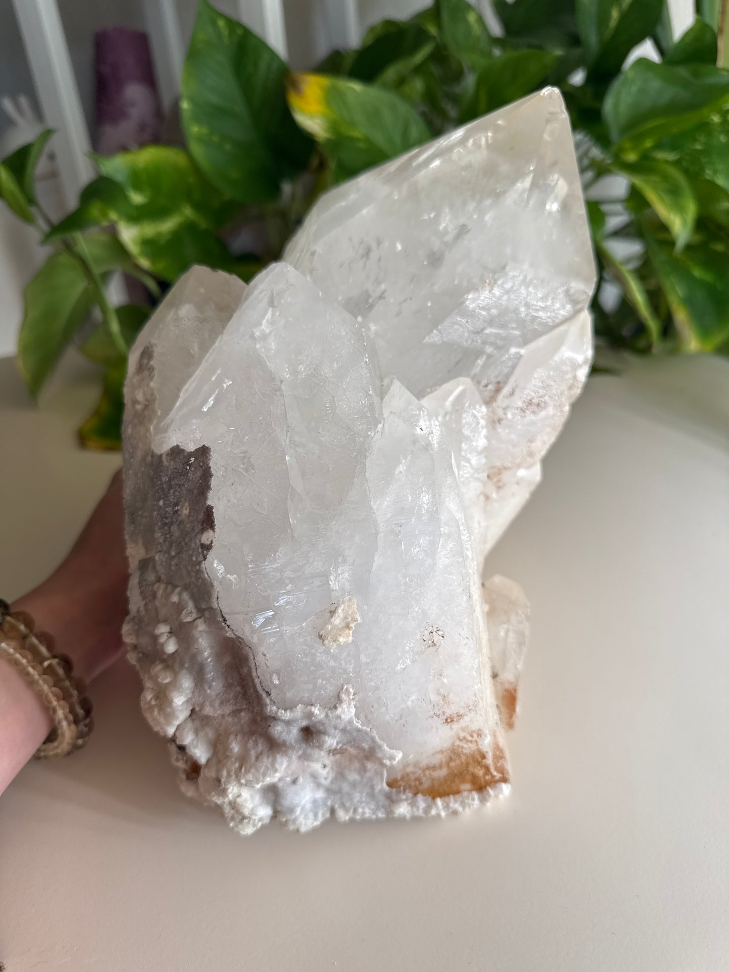 HUGE Quartz Specimen with Calcite