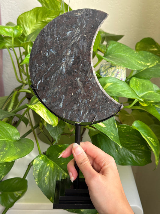 Large Astrophyllite & Garnet Moon A